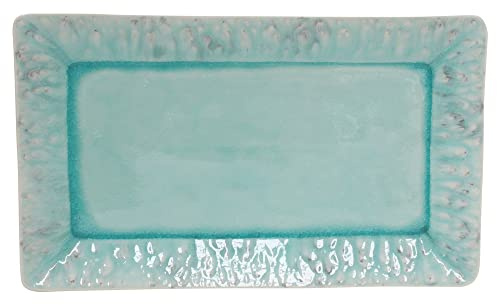 Costa Nova, Madeira Kollektion, Steinzeug Geschirr, Tablett, rechteckig, blau, 40 cm