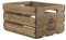 Caisse de rangement en bois GPO CASSA pour stocker jusqu'à 100 disques de 33 tours- Finition en bois