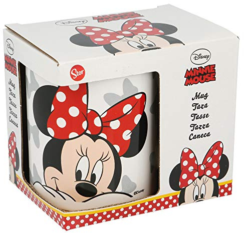 Disney Tazza Minnie 325 ml e Scatola Regalo, Ceramica, Multicolore, 1 unità (Confezione da 1)
