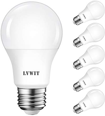 LVWIT LED E27 Birne 60W Warmweiß 2700K, ultrahell 806 lm, matte LED Lampe (6er Pack)