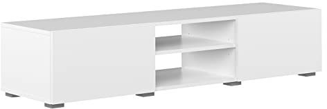 Symbiosis Podium, Tavolino porta tv, Bianco 140x42x31 cm