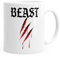 MoonWorks® Kaffee-Tasse Beauty & Beast Partner-Tasse Liebe Geschenk-Tasse Valentinstag MoonWorks® Beast weiß unisize