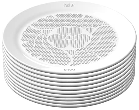 Plato Hola - El plato que absorbe hasta un 30% las calorías de tu comida para una vida sana - Sistema único patentado y fabricado en España - Plato de porcelana