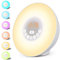 YSYDE Sunrise Wecker Wake Up Light Mit, Wake Up Light Mit 7 Naturgeräuschen Digitaluhr Touch Control, Der Wecker sendet EIN schwaches Licht aus, um beim Schlafen zu helfen