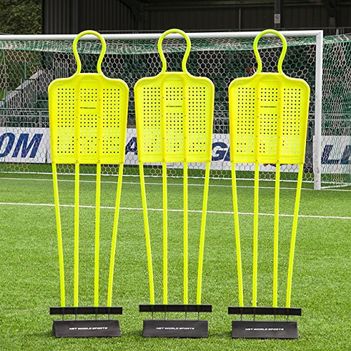 FORZA Astro Fußball-Dummies (Unterlage Werden enthalten) | Freistoß Dummies für Fussball | 3 Größe erhältlich | Eignen Sich für mehrere Oberflächen (Erwachsene, 3er Set)