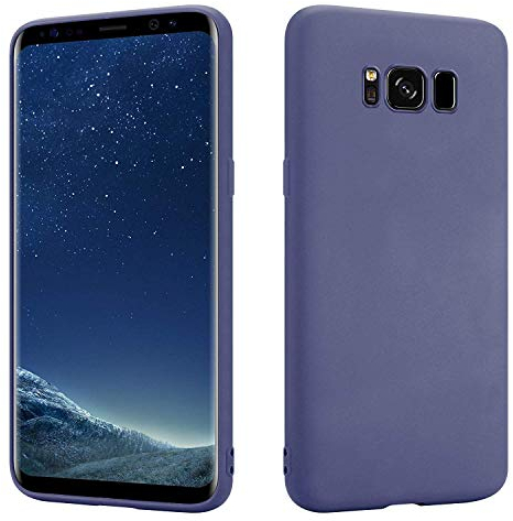 HSP Blaue Hülle kompatibel mit Samsung Galaxy S8 | Premium TPU Silikon Case | Geeignet für Induktives Laden | Kratzfest Stoßfest | Matte Oberfläche | Passgenaue, weiche, dünne Schutzhülle