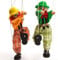 Divertida marioneta de madera de payaso con cuerda para tirar de marioneta, juguete vintage para la familia, hombres y mujeres, juego de simulación para fiesta de marionetas