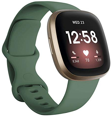 FunBand kompatibel mit Fitbit Versa 3 / Fitbit Versa 4 / Fitbit Sense/Fitbit Sense 2 Armband, Weiche Silikon Sport Ersatzarmband Ersatz Bandfür Fitbit Versa 3 / Versa 4 Smart Watch