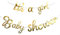 HCRXVV Babyparty Deko Mädchen für Gender Reveal Party 2 Stück, Its a Girl Und Baby Shower Girlande Gold Glitter Girlanden für Babyparty Mädchen,Gender Reveal Party Baby Shower Deko