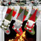 KAHEIGN 3Pcs Nikolaussocken Deko Nikolausstiefel zum Befüllen, 46cm groß Weihnachtsstrumpf hängende 3D Nikolausstrumpf mit schwedischem 3D Plüsch Wichtel als Bonbontüte für Weihnachtsdeko