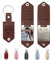 Reuhen Personalisierte Edelstahl Schlüsselanhänger mit Gravur Kalender,Foto und Text,Quadrat Keychain Schlüsselbund mit Kalender Gravur für Personalisierte Geschenke Familie, Freunde, Paar