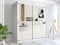 RAC3 Race to Road Stylish Bedroom Sliding Wardrobe with LED Light - Ample Storage Space and Sleek Design comes in White/Grey/Black/Oak and Width 100cm/120cm/150cm/180cm/203cm/250cm (White, 203cm)