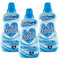 Mon Amour Weichspüler Meerblau, 3x650 ml pro Flasche, Frischer Meeresduft aus Italien, Kuschelweiche Wäsche, 26 Waschgänge