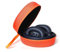 Hard Travel Headphone Carrying Case for Skullcandy Riff 2, Riff, Crusher Evo, Crusher ANC, Crusher 360, Hesh 3, Hesh ANC, Hesh Evo, for Beats Solo 3, Studio Pro On-Ear and Over-Ear Headphones (Orange)