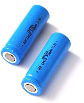 Compatible pour 2 Pièces 3.7 V Batterie Rechargeable Lithium ION 14430 4 / 5AA Li-ION Cellule Baterias Pilas 750 MAH pour Appareil Numérique De Lampe De Poche LED