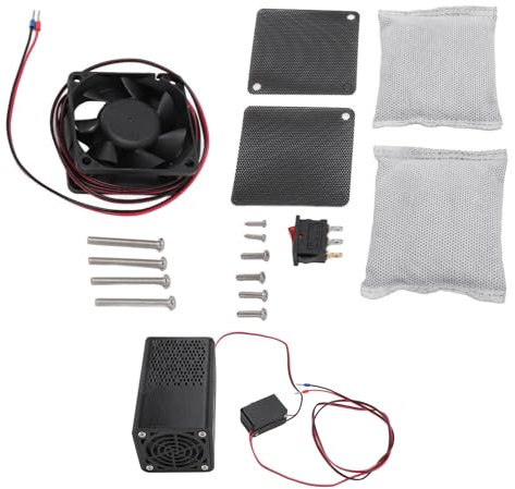 Purificador de Aire para Impresora 3D, Estable 5000 RPM Purificación de Aire para Impresora 3D Fácil Instalación Ventilador de Carbón Activado para Oficina (Kit purificador de