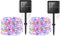 cshare Solar String Lights,2Pack 50LEDs Garden Solar Lights 16Ft/5m 8 Modes Waterproof Silver Wire Fairy Lights for Tree Patio Yard Wedding Pathway Christmas Garden in-Outdoor Decorations(Multicolor)