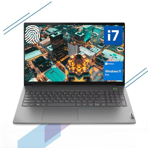 Lenovo ThinkBook 15 Gen 4 Business Laptop, 15.6 FHD Display, Intel i7-1255U, 16GB RAM, 512GB SSD, HDMI, Thunderbolt 4, Webcam, Wi-Fi 6, Fingerprint Reader, SD Card Reader, Windows 11 Pro, Grey