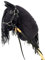 Hobby Horse A5 Small (Pferd am Stock) + Halfter mit Zügeln von Horse&Toys (Schwarz)