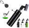 Brosse pour club de golf, nettoyeur de brosse pour club de golf, avec spray d'eau, facile à transporter, avec clip (mousqueton) pour accrocher sur un sac de golf, accessoires de golf essentiels (noir)