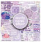 50Pcs Purple Inspirational Phrase Stickers for Skateboard,Helmet,Laptop,Car,Water Bottle, Notebook,Luggage,Bike,Phone,Gift for Children Girl,Waterproof Cute Vinyl Sticker,Motivational Aesthetic Decal