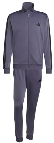 adidas Homme SPORTSWEAR BASIC 3 STRIPES TRICOT TRACKSUIT, preloved violet, S