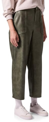 Street One Studio Straight Leg Hose Dull Kale Green 42