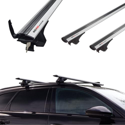 RIDIGO Dachträger für BMW 3er F31 Touring 2010-2016 mit geschlossener (integrierter) Dachreling Silber