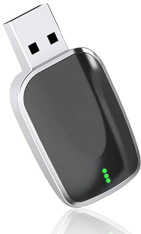 Yofab Adaptateur Carplay sans Fil pour Peugeot 208 308 3008 5008 508, 2 en 1 Dongle Carplay sans Fil Convertir CarPlay Filaire en sans Fil, Plug & Play Connexion Automatique