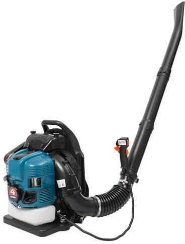 Soffiatore per foglie a benzina, portabile indietro, 7000 giri/min, per giardino a quattro tempi, velocità regolabile, soffiatore posteriore senza fili per grandi superfici