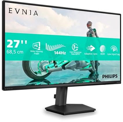 Philips 27M2N3200NF 27 Zoll FHD Monitor, 144Hz, IPS, 1ms MPRT Adaptive Sync, G-Sync Comp. HDR10 (1920x1080,HDMI 1x 2.0,DP 1x 1.4) Schwarz