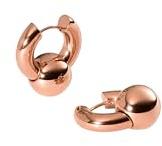 Purelei Orbit Ohrringe – Wandelbare Creolen mit abnehmbaren Kugelanhängern – Edelstahl 18K vergoldet – 20 mm – Statement Schmuck für Damen – Gold/Silber/Roségold (Rosegold)