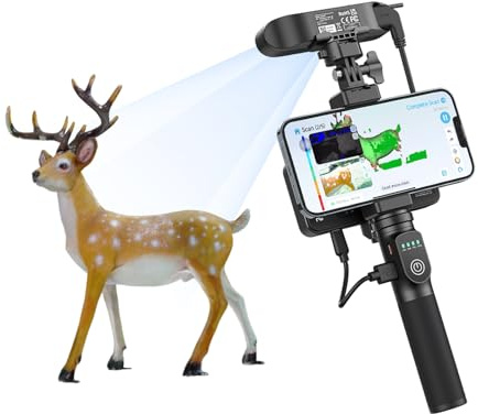 Creality 3D Scanner CR Scan Ferret Pro for 3D Printing, 0.1mm Volume Accuracy, Wireless Scanning Anti-Shake Tracking, Supports WiFi6 & 24-bit Full-Color Scanning for Windows/IOS/MacOS/Android