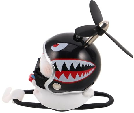 PAMINGONO Bike Mounted Cat Statue Resin Handlebar Ornament for Bicycle and Motorbike Interior Decoration, Cool Helmet Accessories for Electric Scooter and Bike Enthusiasts