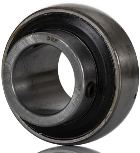 SKF YAR 204-012-2F Ball Bearing Insert, Setscrew Locking, Contact Seals, Regreasable, Steel, 3/4 Bore, 47 mm OD, 14 mm Outer Ring Width