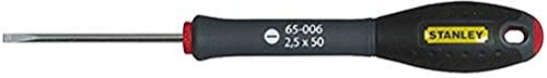 STANLEY 1-65-006 - Destornillador plano FatMax electricista 2,5 x 50 mm