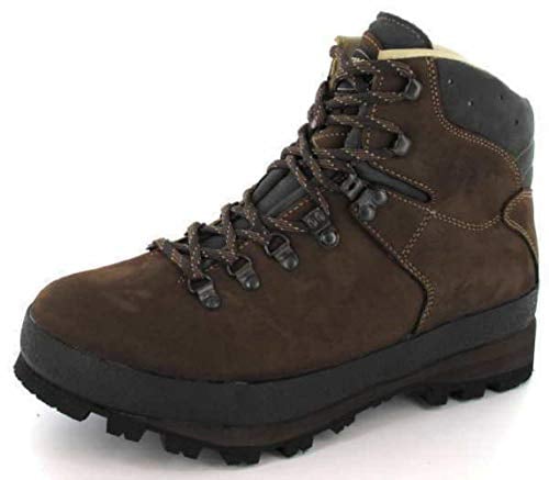 Meindl Bernina Lady 2 Damen Wanderschuhe, Braun, Dunkelbraun, 38 EU Large, Dunkelbraun Nougat, 38 EU Larga