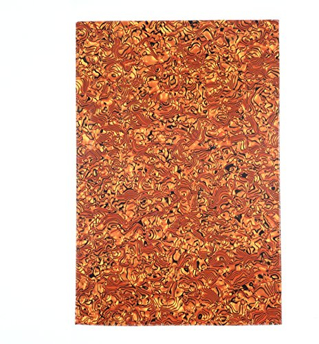 Musiclily 435x290mm Pickguard Blank Schlagbrett Rohling Material für Fender Strat Tele E-Gitarre und Bass, 4-lagig Tiger Spot Shell