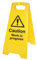 Caledonia Signs, 58540, segnale da pavimento per lavori in corso (lingua italiana non garantita), con scritta Caution work in Progress