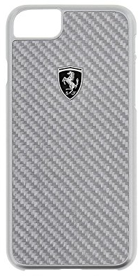 Ferrari FEHCAHCP7SI CG Mobile Handyhülle für Apple iPhone 8/7 Silber