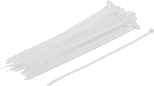 BGS Diy 80770 - Assortiment de colliers plastique - blanc - 4,8 x 250 mm - 50 pièces