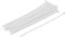 BGS Do it yourself Assortimento di fascette per cavi, bianco, 4,8 x 250 mm, 50 pz. 80770