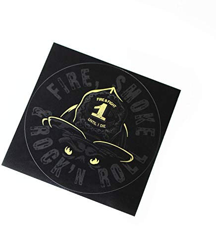 FIRE SMOKE & ROCK´n ROLL | Sticker 14cm Männer
