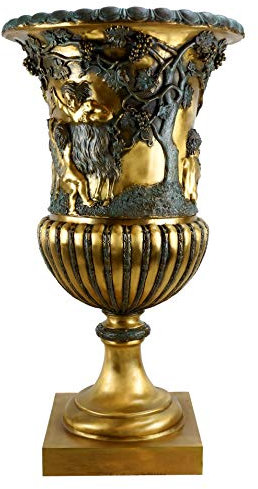 - XXL Art Nouveau Amphora - Big Vase - Magnificently Bronze Figurine - signed Lorenzl - Garden Sculptures for Sale - Height: 81.0 cm - Indoor and Outdoor Statue - Decoration