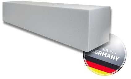saarschaum • Schaumstoffstreifen Matratzenverlängerung • Schaumstoff Zuschnitt • Bett Lückenfüller • Matratzenausgleich • Matratzenverbinder • Polster • RG2440 10x20x180cm