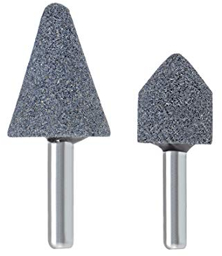 sourcing map Abrasive Stone Points Set Grinding Wheel Polishing Head Bit with 1/4-inch Shank 2 Pcs