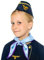 Maskworld Authentischer Stewardess Hut für Kinder mit Flieger Emblem und goldenen Säumen perfekt für Karneval Halloween und Mottoparties