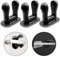 SACONELL 3 Stück schwarze Tür-Hebelschloss Kindersicherung Baby Proofing Türschlösser Klebegriffe Schloss für Schrank/Schrank/Fenster/Schubladen/Kommode/Schrank