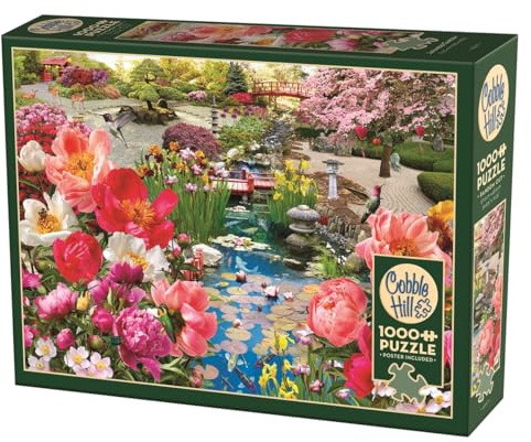 Cobble Hill 3840317 Japanischer Garten, 1000 Teile Puzzle inkl. Puzzleposter für Erwachsene und Kinder ab 12 Jahren, Japan, Natur, Nachauflage