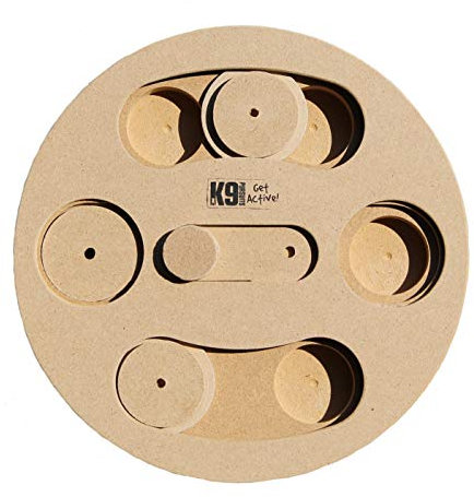 K9 Pursuits IQ Game Columbo For Playful Eating | Puzzle Slow Feeder Dog Bowl For Mental Health & Training | Interactive Toys For Dog's Food | Recyclable Dog Treat Dispenser Toy For Puppies
